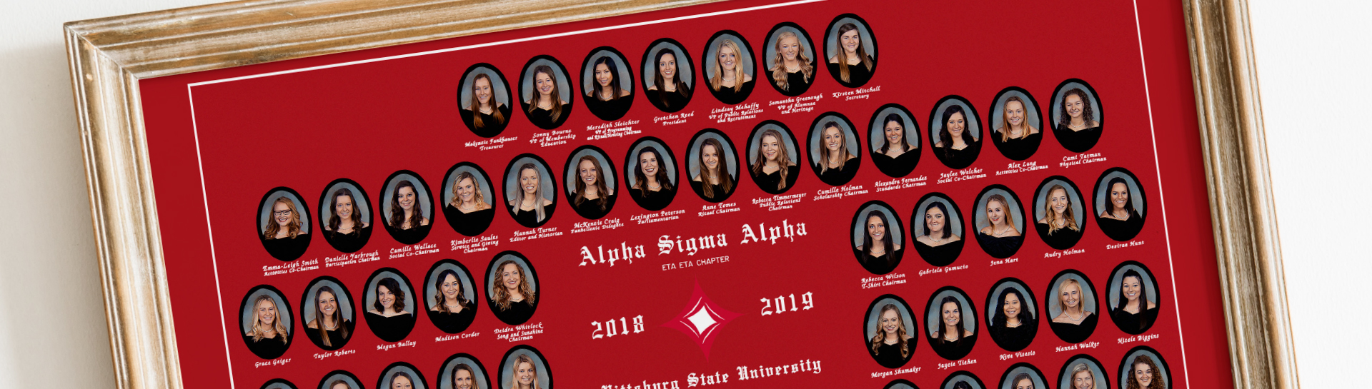 three dimensional final composite in wooden frame