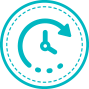 fast turnaround time icon
